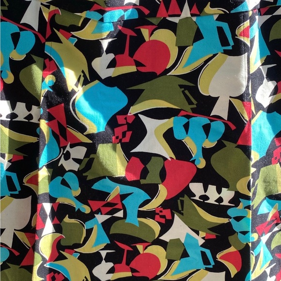 Talbots Women's Skirt Size 12 Mini Flamingo Tropical Summer Beach Cruise Stretch - Picture 5 of 7